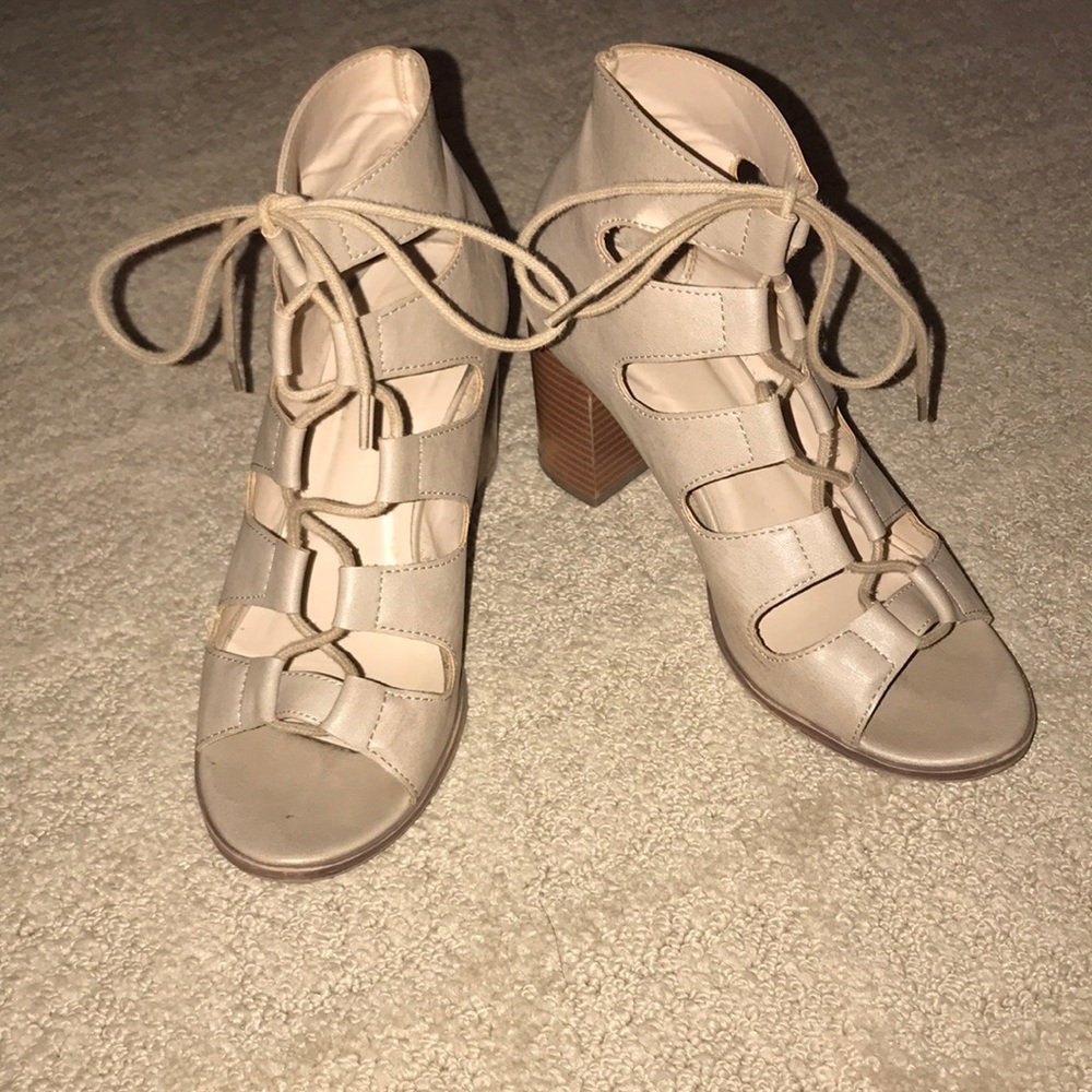 Lace up heels